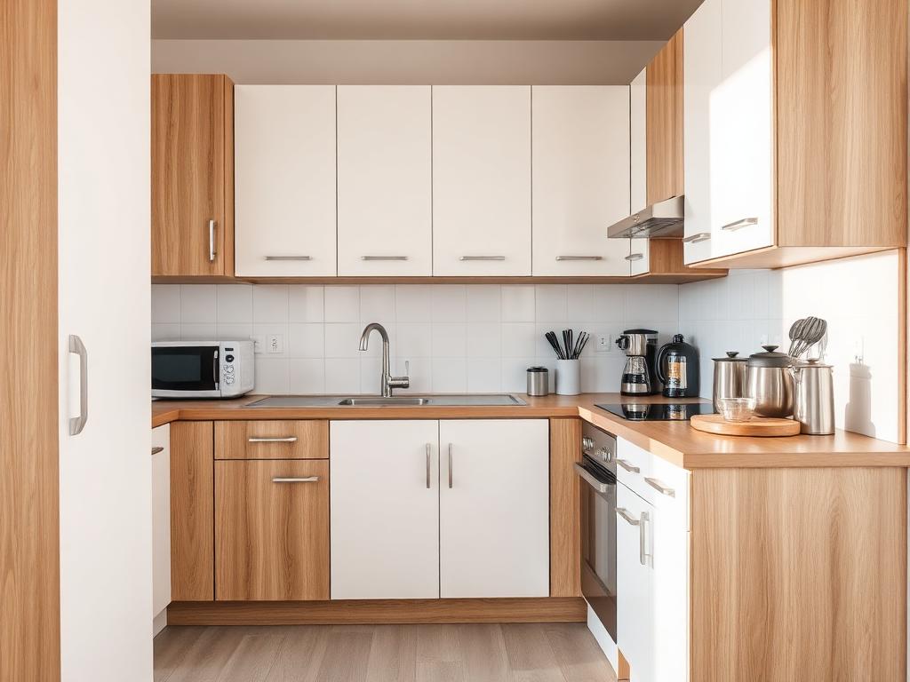Montagem de cozinha compacta